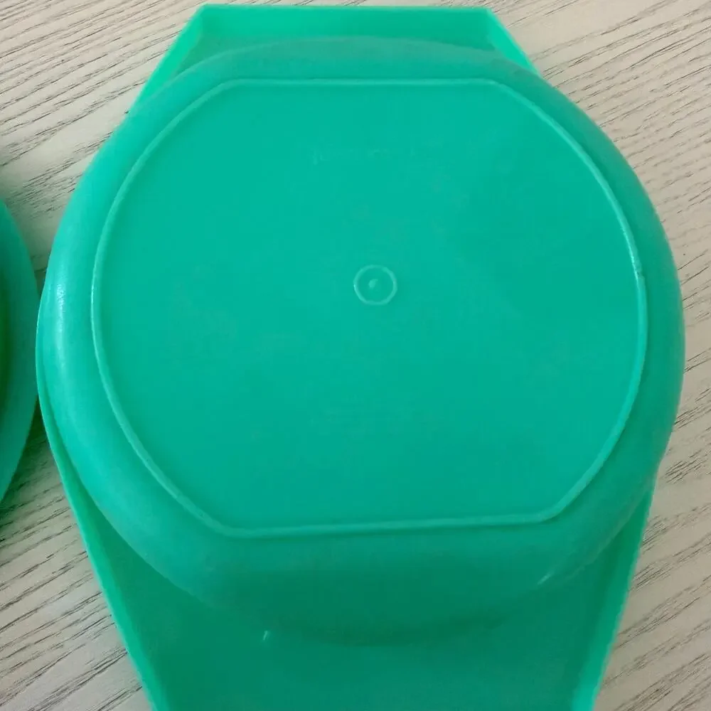 Vintage Tupperware Green Jadite Veggie/Cheese Slicer Grater & Bowl #786-8